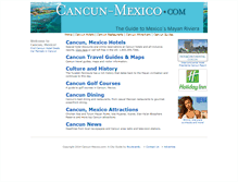 Tablet Screenshot of cancun-mexico.com